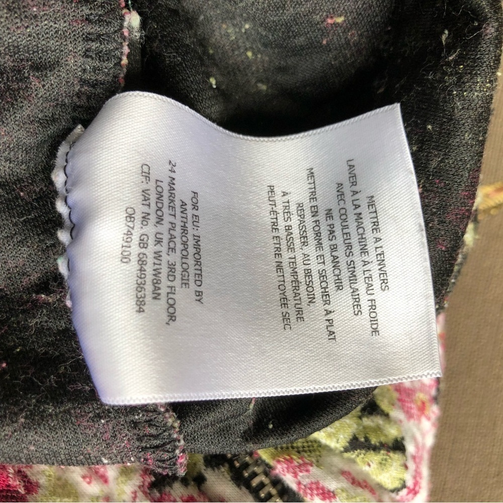 Anthropologie Maeve Skirt Knit Floral Pencil Roses (S) - Picture 9 of 9